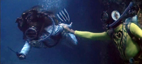 Scène sous-marine - Capitaine Nemo et la Ville Sous-Marine (Captain Nemo and the Underwater City)