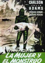 Miniature d'affiche espagnole de 'L'étrange créature du lac noir'
