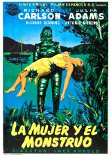 Miniature d'affiche espagnole de 'L'étrange créature du lac noir'