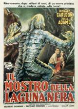 Miniature d'affiche italienne de 'L'étrange créature du lac noir'