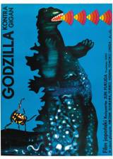 Miniature d'affiche polonaise de 'Godzilla contre Gigan'