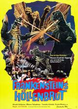 Miniature d'affiche allemande de 'Godzilla contre Gigan'