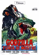 Miniature d'affiche italienne de 'Godzilla contre Hedora'