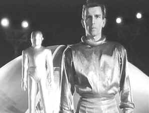 Klaatu s'adresse aux savants du monde entier - Le jour où la Terre s'arrêta (The Day the Earth Stood Still)
