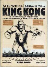 Miniature d'affiche italienne de 'King Kong'