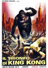Miniature d'affiche italienne de 'King Kong contre Godzilla'