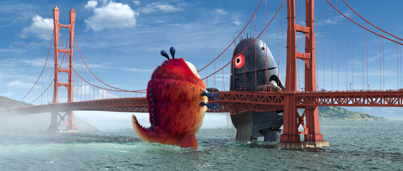 Combat de Titans : c'est San Fransisco qui trinque - Monstres contre aliens (Monsters vs Aliens)
