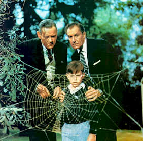 Philippe informe François et l'inspecteur Charas qu'il vient de retrouver la mouche - La mouche noire (The Fly)