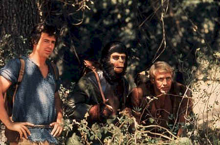 Les personnages principaux de la série Virdon, Galen et Burke - La planète des singes (Planet of the Apes)
