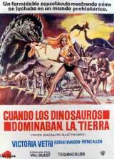 Miniature d'affiche espagnole de 'Quand les dinosaures dominaient le monde'