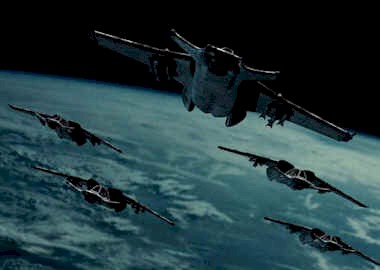 Le groupe de vaisseau Hammerhead part au combat - Space 2063 (Space: Above and Beyond)