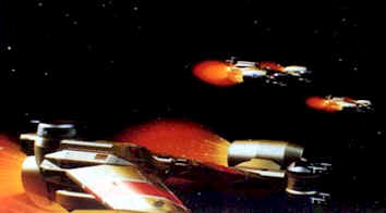 Alex, aux commandes d'un Starfighter défend la planète Rylos - Starfighter (The Last Starfighter)