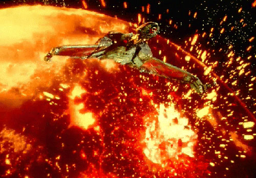 Kirk quitte la planète Genesis juste à temps à bord d'un oiseau de proie Klingon - Star Trek III : à la recherche de Spock (Star Trek III: The Search for Spock)