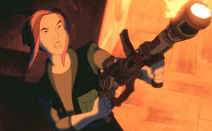 Akima est une belle et excellente pilote - Titan A.E.