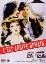 Miniature d'affiche française de 'C'est arrivé demain'
