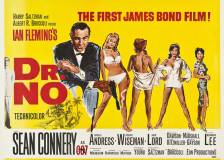 Miniature d'affiche britannique de 'James Bond 007 contre Dr. No'